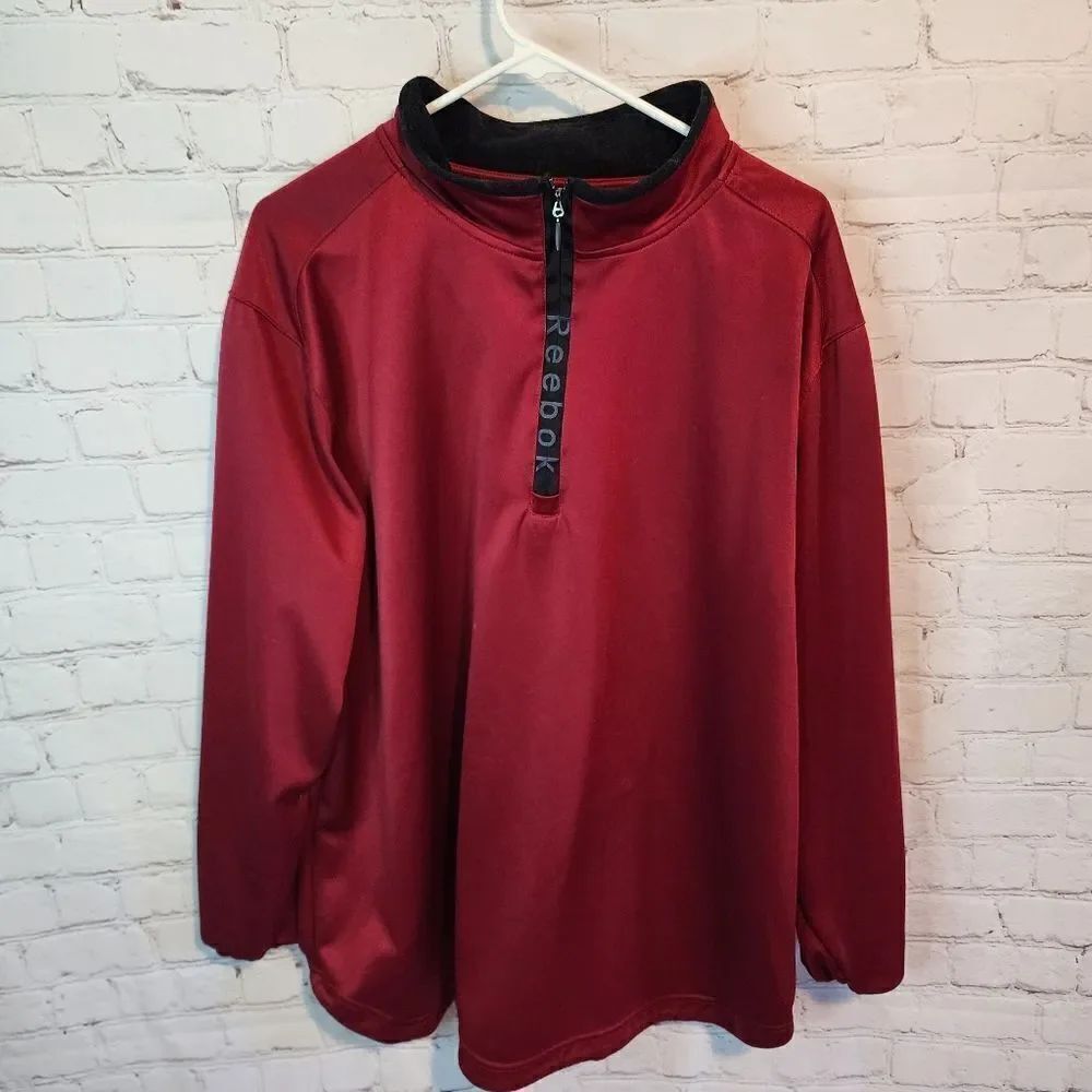 Men's Reebok zip up sweater fleece, size XXL